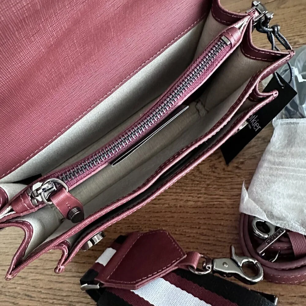 NWT! Botkier Cobble Hill Satchel -Port Wine saffiano leather